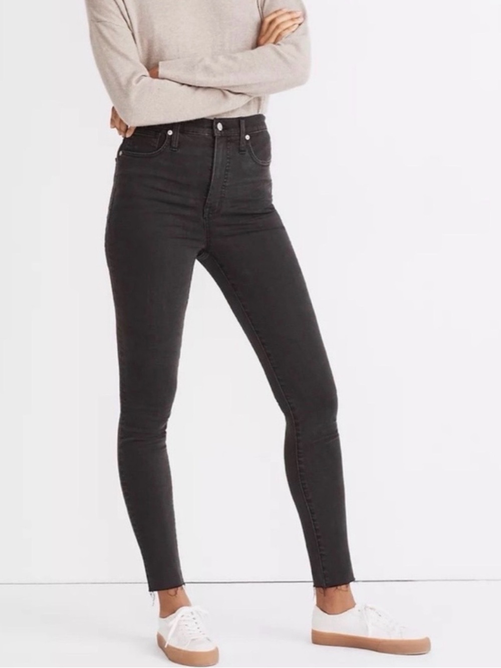 Madewell 11” High-Rise Black Skinny Jeans - Women